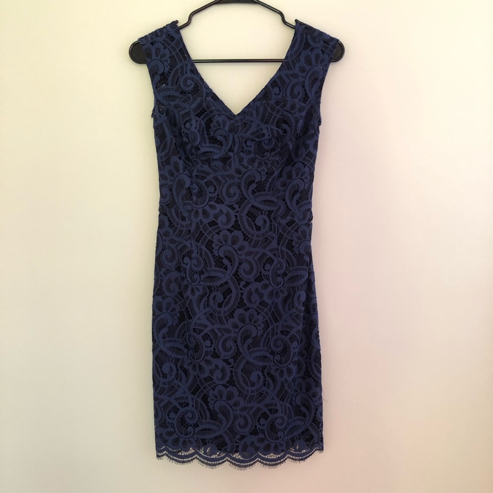 Used Navy Lilly Lace Dress
